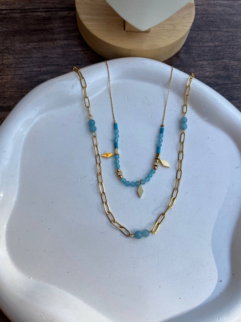 blue necklace - Image 3