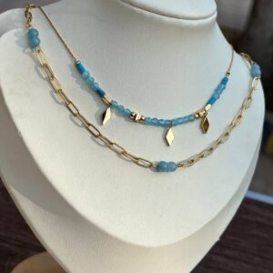 blue necklace