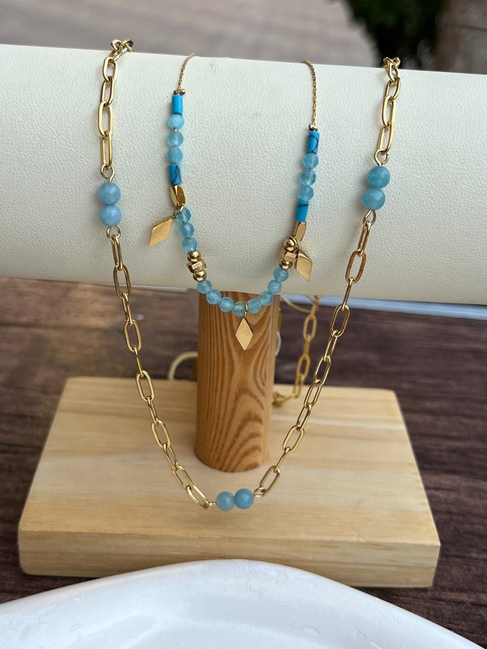 blue necklace - Image 4